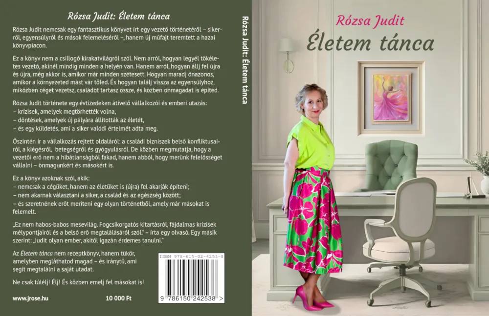 Rózsa Judit: Életem tánca könyvborító